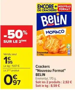 Carrefour Market BELIN Crackers offre