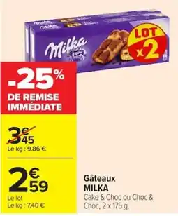 Carrefour Market Milka Gâteaux offre