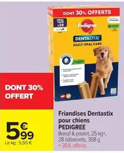 Carrefour Market Pedigree Friandises Dentastix offre