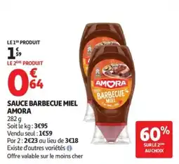 Auchan AMORA Sauce barbecue miel offre