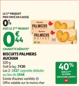 Auchan Auchan Palmiers Nature offre