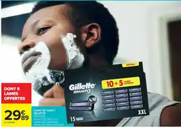 Carrefour Market Gillette Lames de rasoirs offre