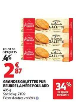 Auchan La Mère Poulard Grandes Galettes Pur Beurre offre