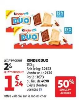 Auchan Kinder DUO offre