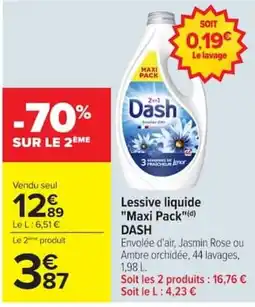 Carrefour Market Dash Lessive liquide offre