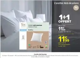 Carrefour Market Tex HOME Oreiller anti-acariens offre