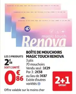 Auchan Renova Magic Touch offre