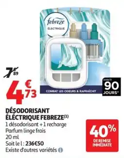 Auchan Febreze Désodorisant Électrique offre