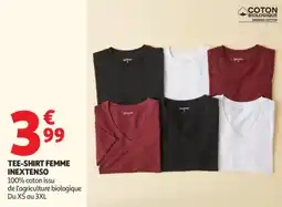 Auchan INEXTENSO TEE-SHIRT FEMME offre