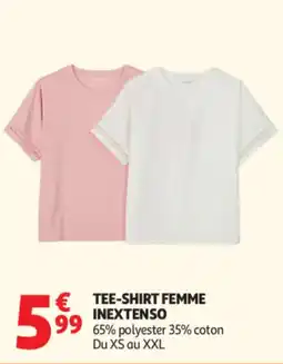 Auchan INEXTENSO TEE-SHIRT FEMME offre
