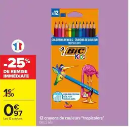 Carrefour Market BIC Kids crayons de couleurs offre