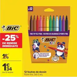Carrefour Market BIC Kids feutres de dessin offre