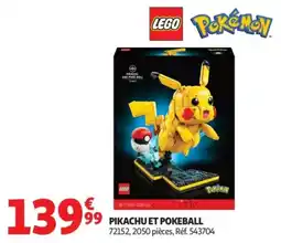 Auchan LEGO PIKACHU ET POKEBALL offre