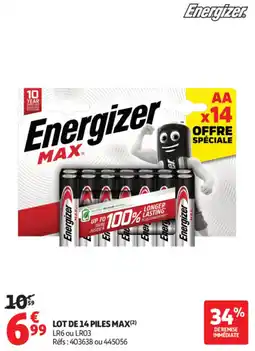 Auchan Energizer Piles offre