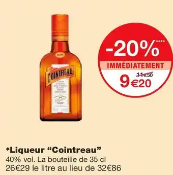 Cointreau liqueur
