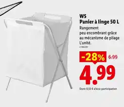 Lidl W5 panier à linge 50 l offre