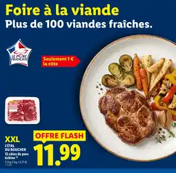 Lidl L’étal du boucher 12 côtes de porc échine offre