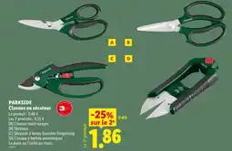 Lidl Parkside ciseaux ou sécateur offre