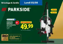 Lidl Parkside aspirateur eau et poussière offre