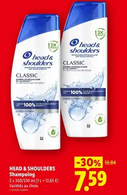 Lidl Head & shoulders shampooing offre