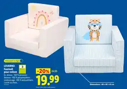 Lidl Livarno fauteuil pour enfant offre