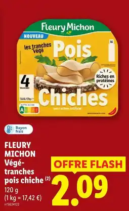 Lidl Fleury michon végé-tranches pois chiche offre