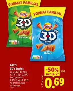Lidl Lay’s 3d's bugles goût fromage offre