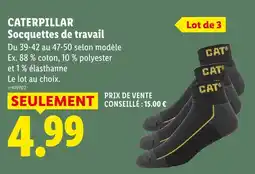 Lidl Caterpillar socquettes de travail offre