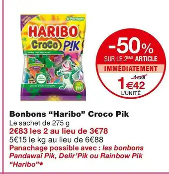 Haribo bonbons croco pik