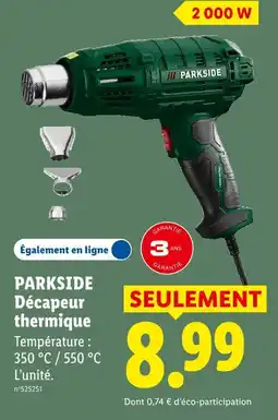 Lidl Parkside décapeur thermique offre