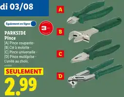 Lidl Parkside pince offre