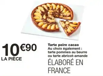 Monoprix Tarte poire cacao offre