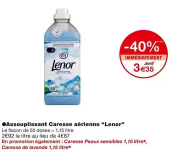 Lenor assouplissant caresse aérienne