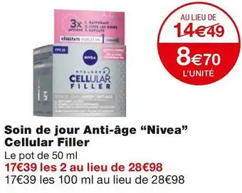 Nivea soin de jour anti-âge cellular filler