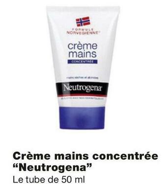 Monoprix Neutrogena crème mains concentrée offre