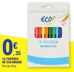 E.Leclerc 12 feutres de coloriage offre