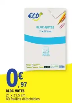 E.Leclerc Bloc notes offre