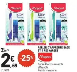 E.Leclerc MAPED Roller d'apprentissage et 4 recharges offre