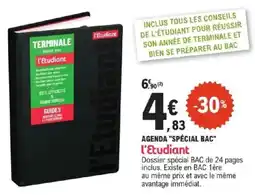 E.Leclerc E'ETUDIANT Agenda "spécial bac" offre