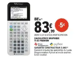 E.Leclerc Calculatrice graphique ti-83 premium offre