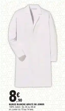 E.Leclerc Blouse blanche adulte ou junior offre