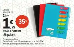 E.Leclerc ESQUISSE Trieur 8 positions offre