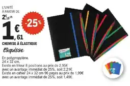 E.Leclerc ESQUISSE Chemise à élastique offre