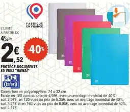 E.Leclerc OXFORD Protège-documents 80 vues "hawaï" offre