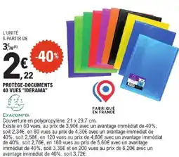E.Leclerc Protège-documents 40 vues "iderama" offre