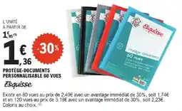 E.Leclerc ESQUISSE Protège-documents personnalisable 60 vues offre