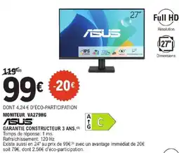 E.Leclerc ASUS Moniteur va279hg offre