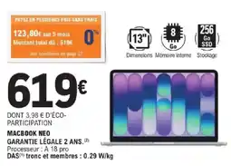 E.Leclerc Macbook neo offre