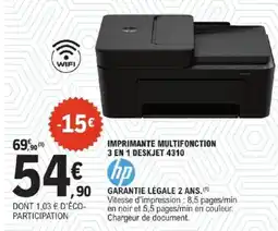 E.Leclerc HP Imprimante multifonction 3 en 1 deskjet 4310 offre