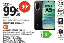 E.Leclerc REDMI A5 Smartphone offre